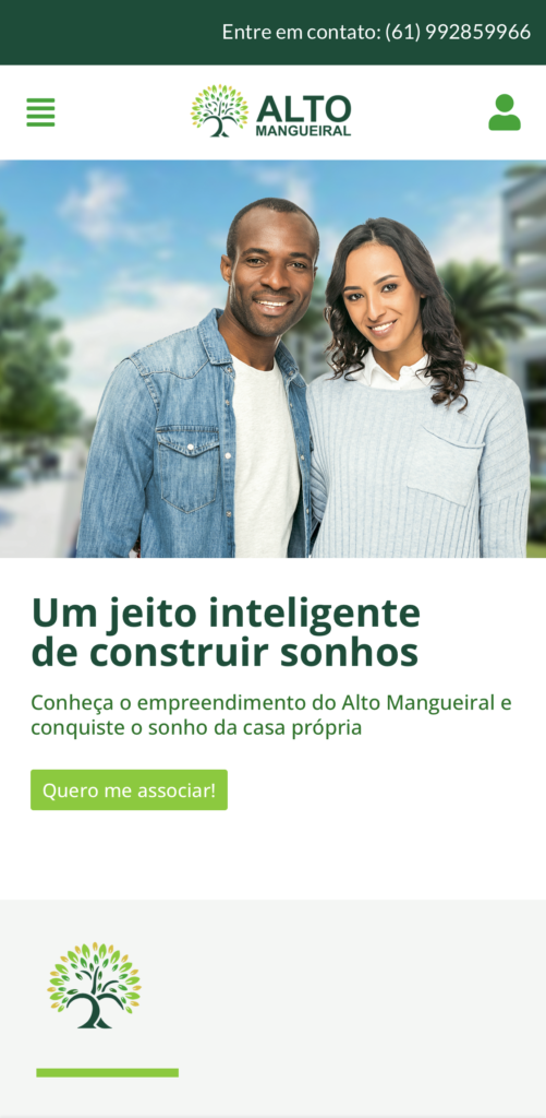 Página do Alto Mangueiral, mobile